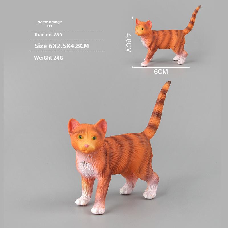 Set Jucării Pisoi Alb-Negru pentru Copii - Ornamente Model Pisică Rurală Chineză