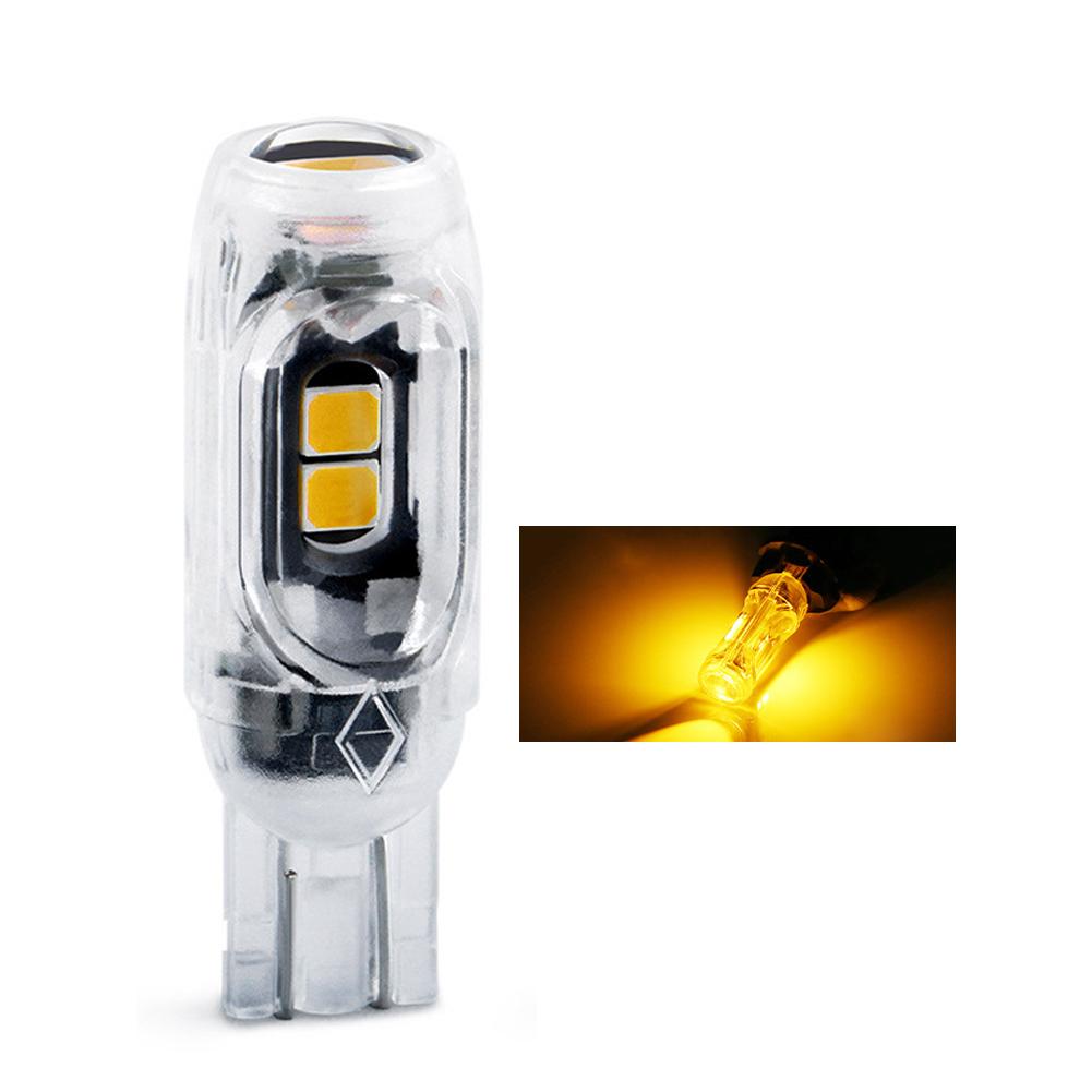 

1 шт. T10 светодиодный поворотник для мотоцикла и автомобиля Canbus 5SMD маячок Gap Light дневной свет для чтения номерного знака жёлтый