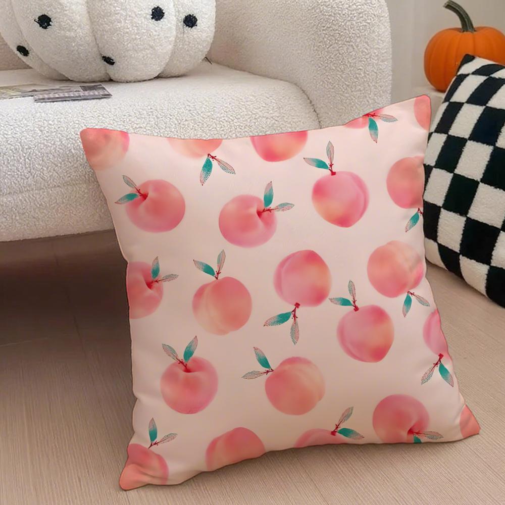 Pastoral simple Handdrawn watermelon Cushion Cover Throw Pillow Cover Hidden Button Durable Polyester Chair Cushion