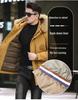 Men's 2025 Winter Hooded Down Jacket with Detachable Fur Collar, Thickened and Fashionable