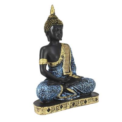 Hars Mediterende Handwerk Boeddha Idool Beeld Showstuk Cadeau Schenkartikel Polystone Huisdecoratie