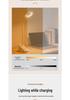 Clip-on Desk Lamp with Long Battery Life, Eye Protection, Dual Charging Options, and Bedside Use