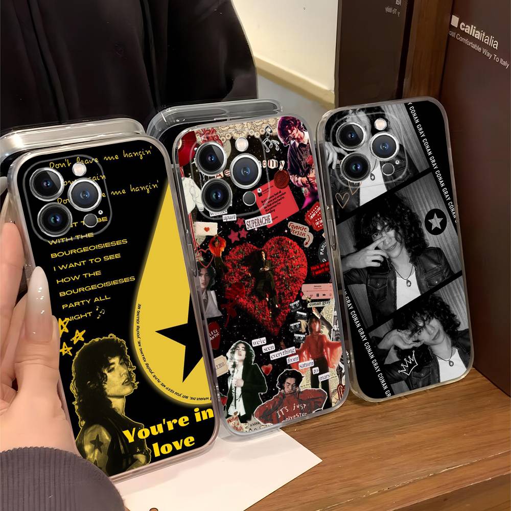 Singer Conan Gray For IPhone 11 12 13 14 15 16 17 Pro Max Plus Air Transparent Clear Shockproof Case