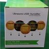 Ustrasound Humidifier 130ML Deep Wood Grain Mini USB Humidifier for Bedroom Office Hotel 2W