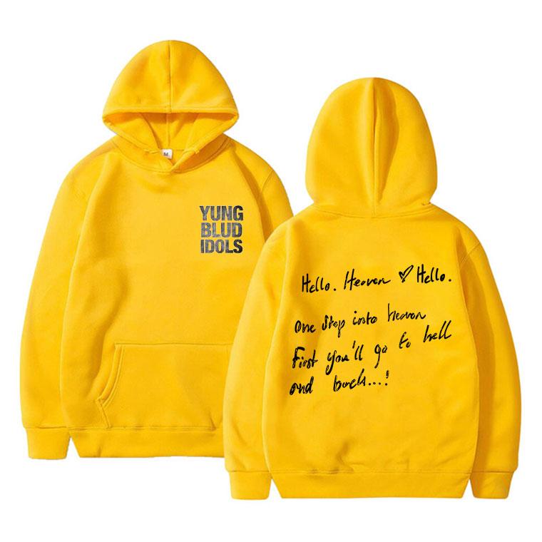 Rocker Yungblud IDOLS Album Tour Double Sided Print Hoodie Men Women Fashion Rock Sweatshirt Men's Vintage Streetwear