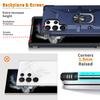 For Samsung Galaxy S24 Ultra Case PC+ TPU Hybrid Phone Cover with Ring Holder Kickstand