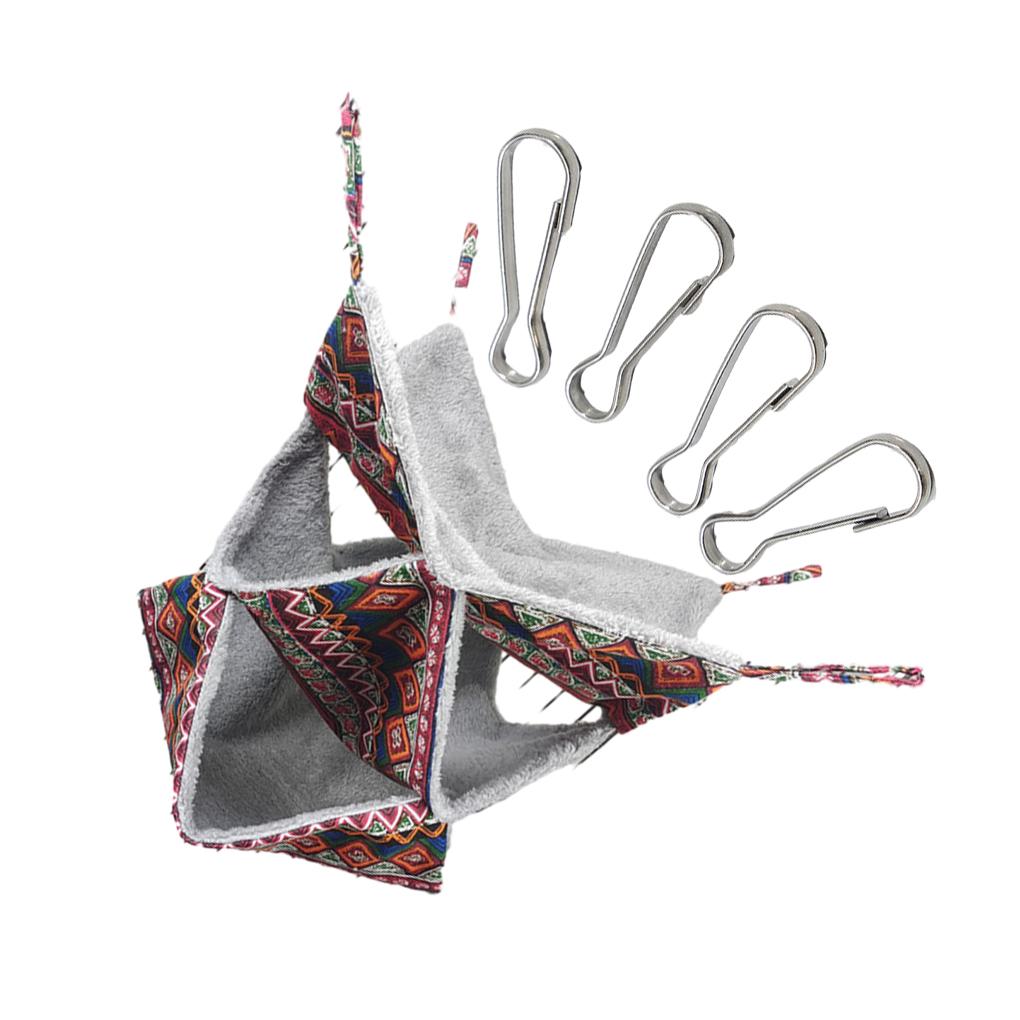 

Triple Layer Pet Hammock Soft And Comfortable For Small Animals 3 Layer Winter Warm Pet Hammock