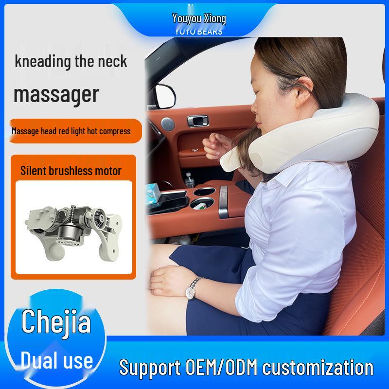 Portable Neck and Shoulder Kneading Massager with Heat Therapy