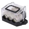 Power Distribution Block 0 Gauge To 4 Gauge Ground Wire Splitter Audio Distributor for Cars Boats