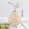 Crystal Artificial Fruit Pineapple Ornament Figurine Tabletop Centerpiece For Home Decor