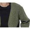 UNIQLO Solid Color Single-Breasted V-Neck Loose Long Sleeve Knit Sweater Men sweater Olive 466718-56
