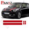 Car Styling Hood Bonnet Rear Trunk Stripes Engine Cover Vinyl Decal Sticker for Mini Cooper R56 2007-2013 Hatchback