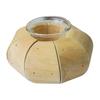 Matte Finish Wood Candle Holder Wooden Glass Holder, Rustic Driftwood Ornament, Farmhouse Natural Branch Tabletop Decor for Living Room Bedroom Office