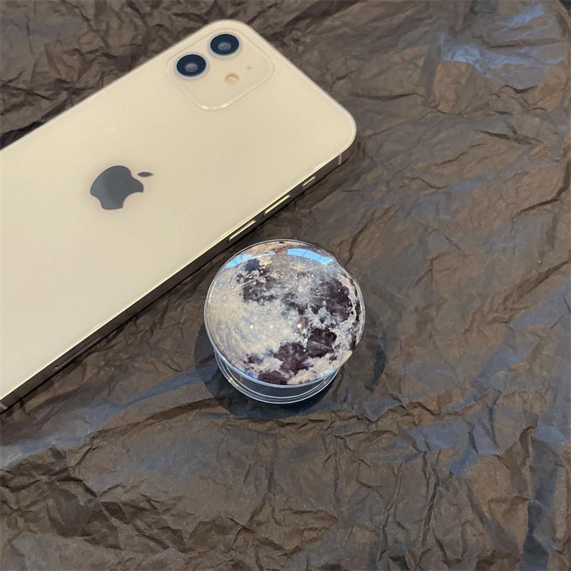 Fashion Amber Marble Universal Mobile Phone Grip Holder Finger Ring Lazy Desk Stand Forest Stripe Space Leopard Print Bracket