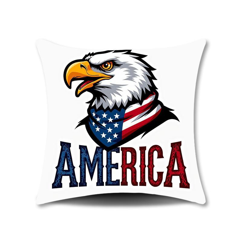 Independence Day Pillow Cover Home Sofa Bedroom Bedside Cushion Pillow Cover Flag Independence Day Series Pillow