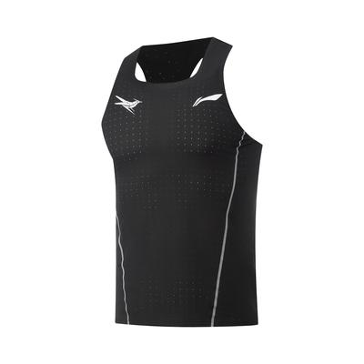Li Ning Dragon Sparrow Breathable Quick-Dry Sports Slim Fit Outdoor Sleeveless Knitted Racing Running Competition Vest Men Tops AAYV123-39