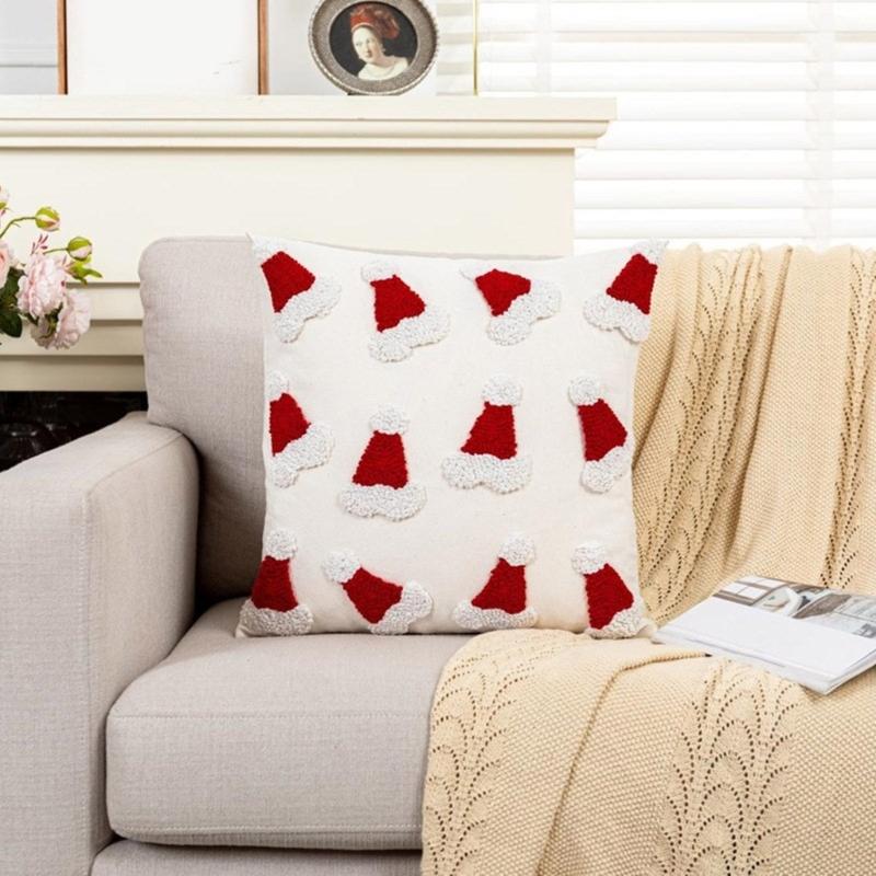 Comfortable Christmas Throw Pillow Covers Festival Cushions Case for Sofa and Bed Decoration Home Decorations 45x45cm