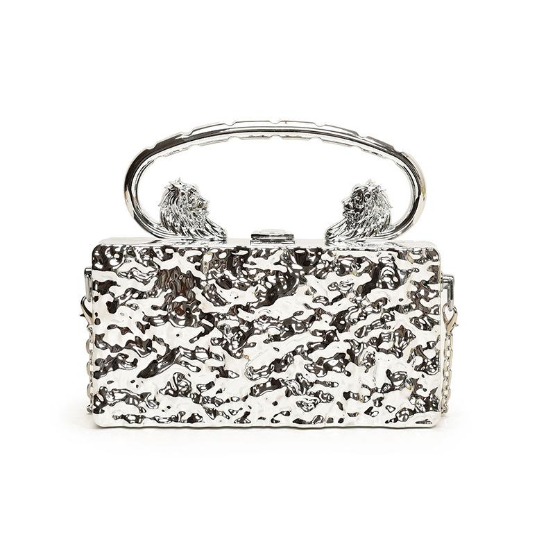 Fashion niche acrylic candy color women's box bag 25 spring new ice crack commuter shoulder messenger bag