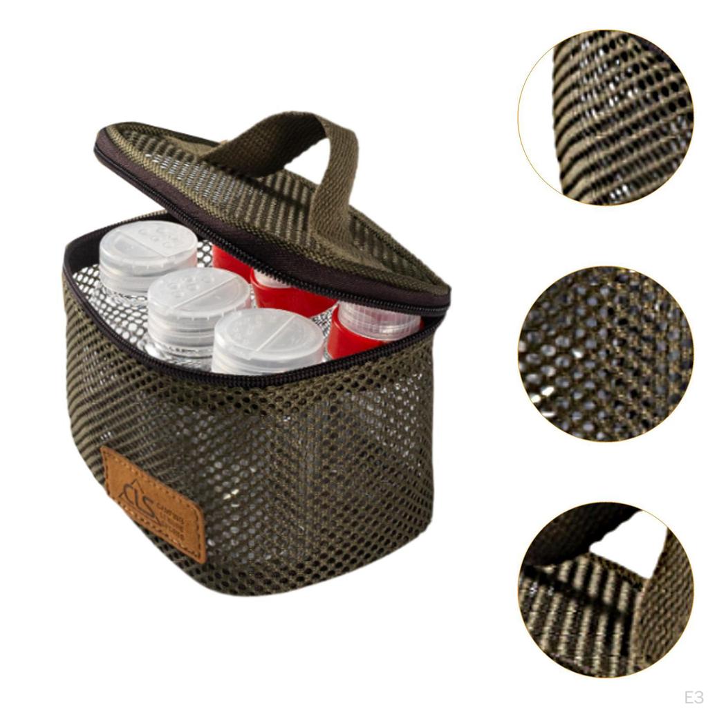 6 Stück Camping Gewürzflaschen Tragbare Gewürzdosen Behälter zum Wandern