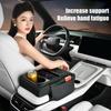 Car Armrest Mat Center Console Arm Rest Protect Cushion With Wireless Charging Phone Holder Cup Holder For Water Bottle Drinks