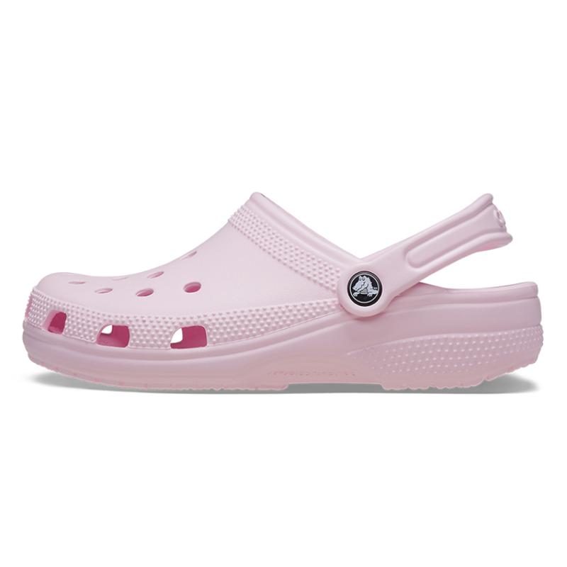 Crocs Classic clog EVA beach shoes outdoor toe slippers hole shoes women's milk powder