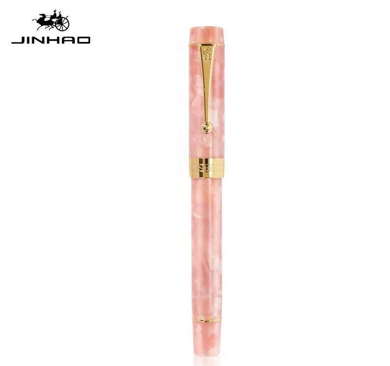 

Jinhao 100 Centennial Resin Fountain Pen EF/F M / Bent Nib Golden Clip Business Office School Supplies Stationery PK 9019 Bent