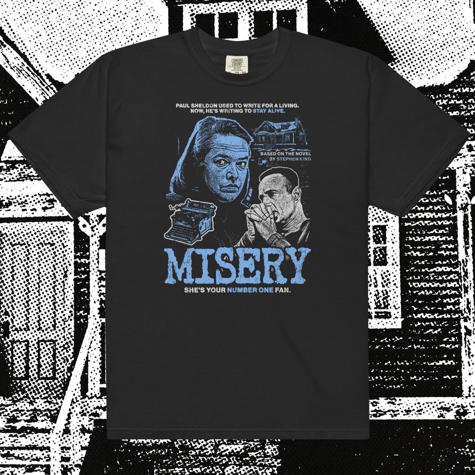 Misery: Horror Film Comfort Colors T-Shirt 4XL