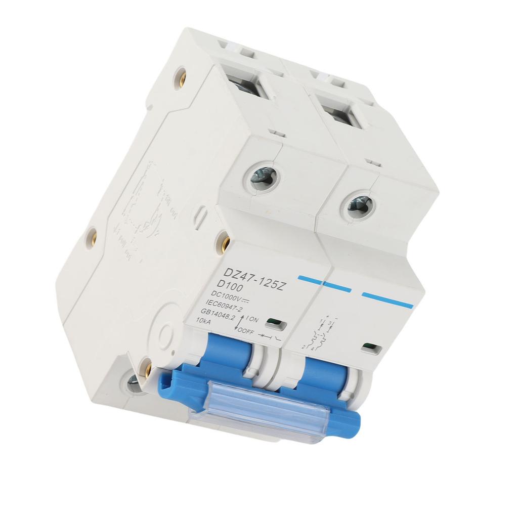 DIN Rail  Circuit Breaker Rapid Response Safe Dual  Miniature Circuit Breaker DC500V for Solar Photovoltaic System