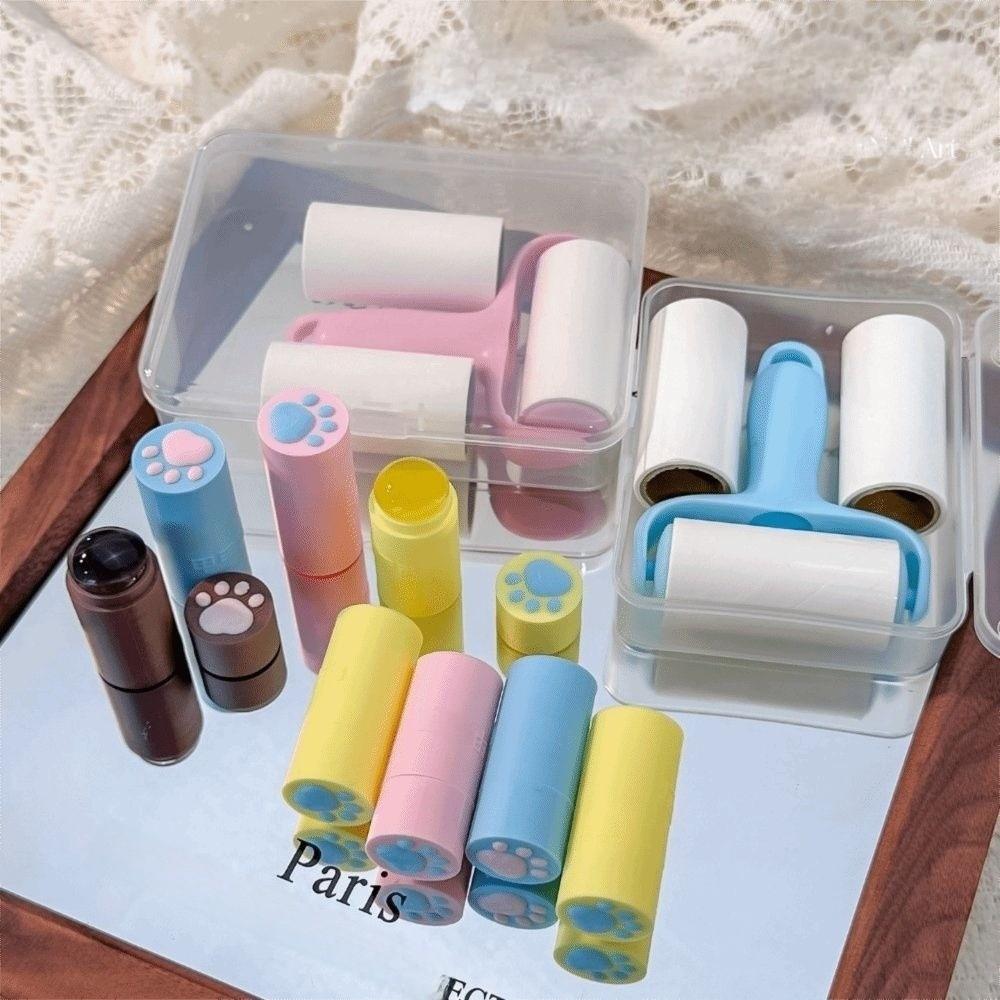 Reusable Lint Roller Mini Adhesive Roller Clean Tools Pet Hair Remover Roller Clothing Cleaning