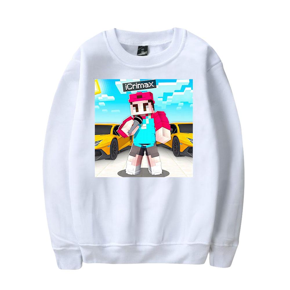 Icrimax Round Neck Sweater Men/Women Kawaii Hoodie Streetwear Sweatshirts Fashion Tops Casual Teenager Cloth