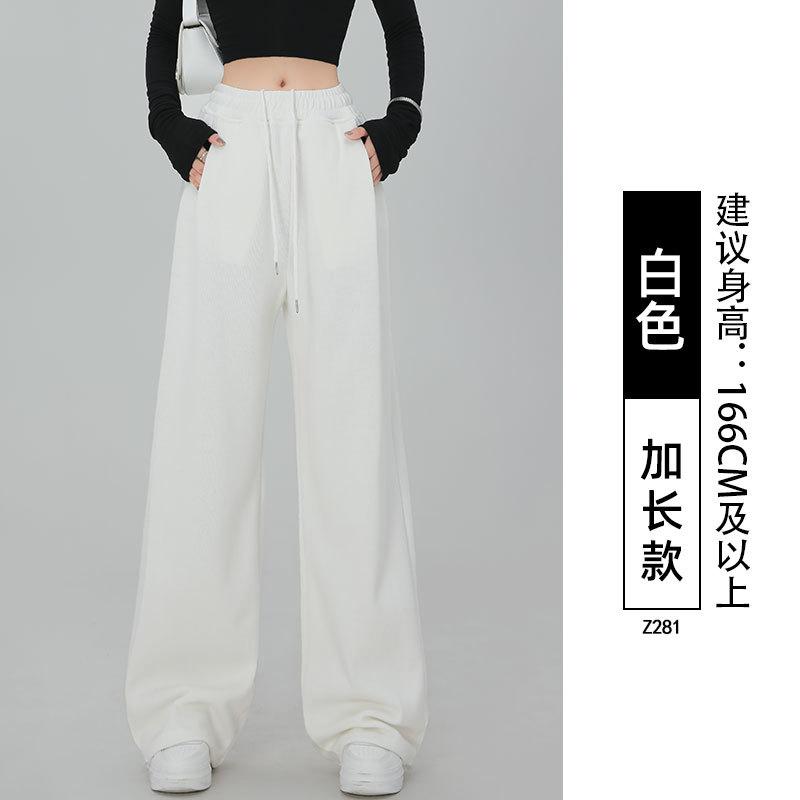 Lamb wool sweatpants women's autumn and winter new black leggings small fleece thickened Harlan sweatpants
