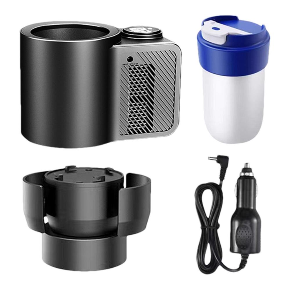 Heating And Cooling Car Cup Holder Smart Car Cup Mug Holder 12V 36W Holder For Water Milk Coffee Beverage чёрный