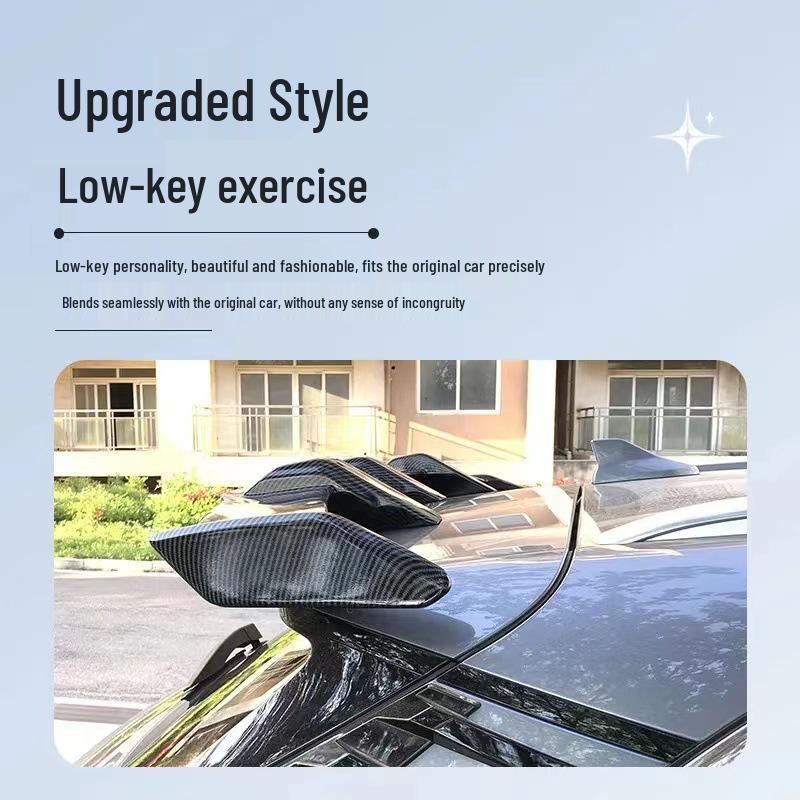 Carbon Fiber Rear Spoiler for BYD Song Plus DMI - Punch-Free Installation