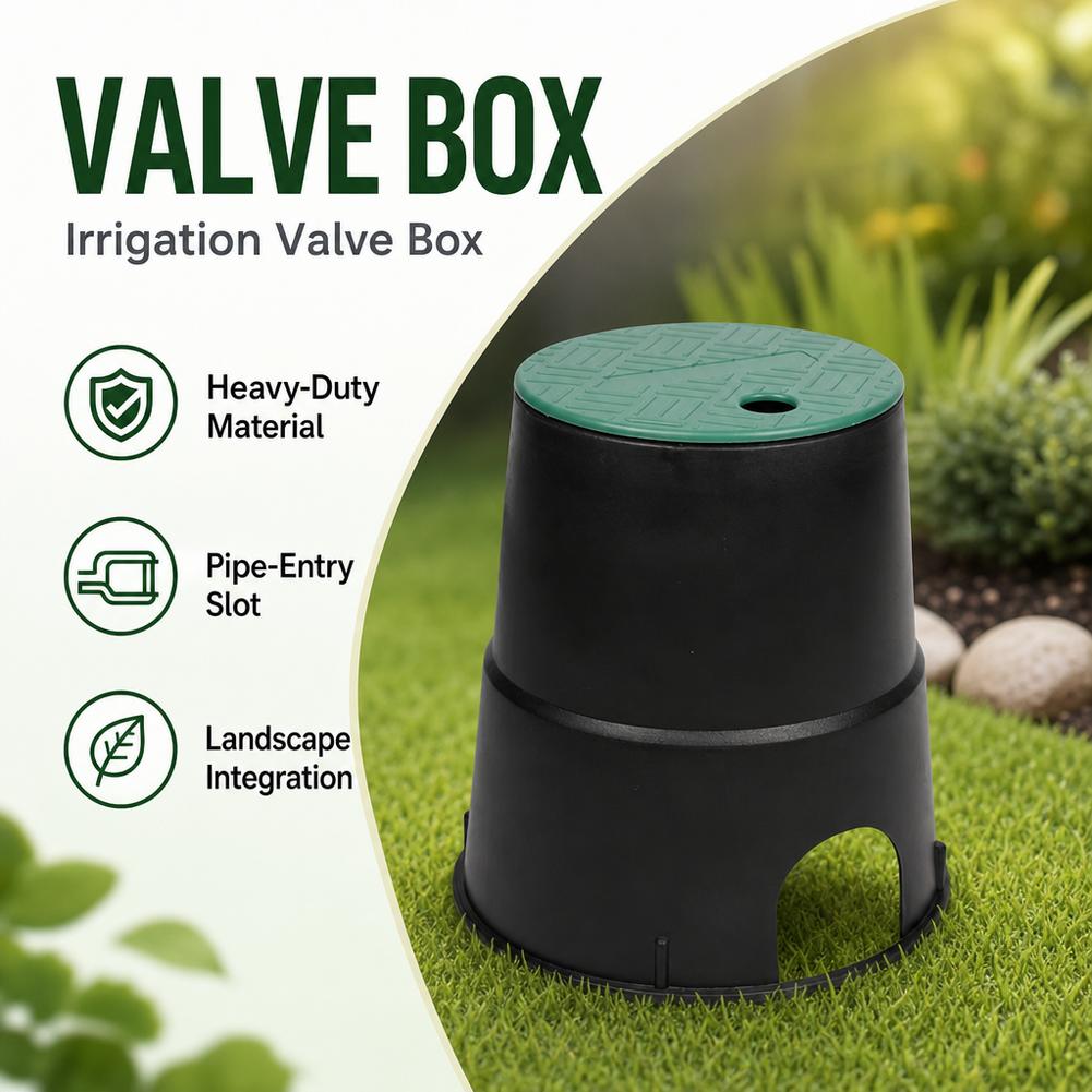 Sprinkler Valve Box Practical Premium Irrigation Valve Box Underground Valve Box with Lid for Garden Ground Grassland Farm Yard