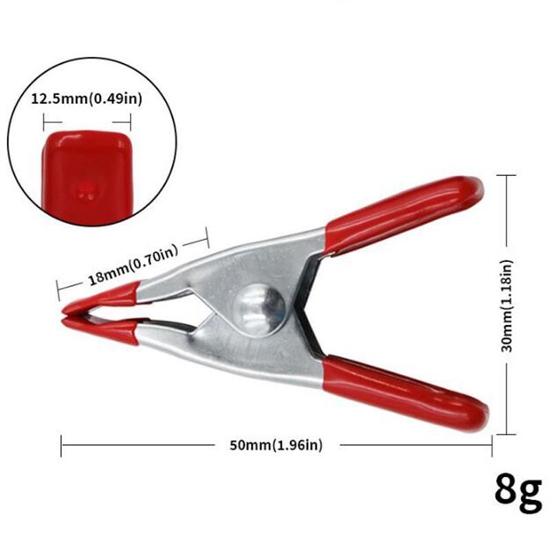 Metal Spring Clamps Plastic Handle Clip Spring Clamps Soft Plastic Tips Grip Woodworking Grip Powerful Tools