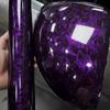 20/50cm x152cm PET Karbonová Vlákna Samolepky na Auto Fialová Krystalická Vinylová Fólie Auto Wrap Decal Auto Tuning Kryty pro Autopříslušenství