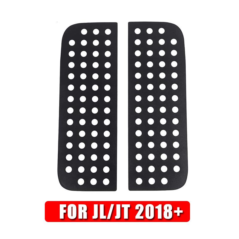 Car Rear Window Glass Panel Decoration Cover Trim for Jeep Wrangler JK JL 2007-    4-Doors Accessories Black