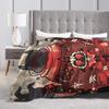 Cult of the Lamb Warm Soft Blankets  Picnic Plush Throw Blanket Fashion Home Decor Flannel Bedspread Sofa Bed Cover