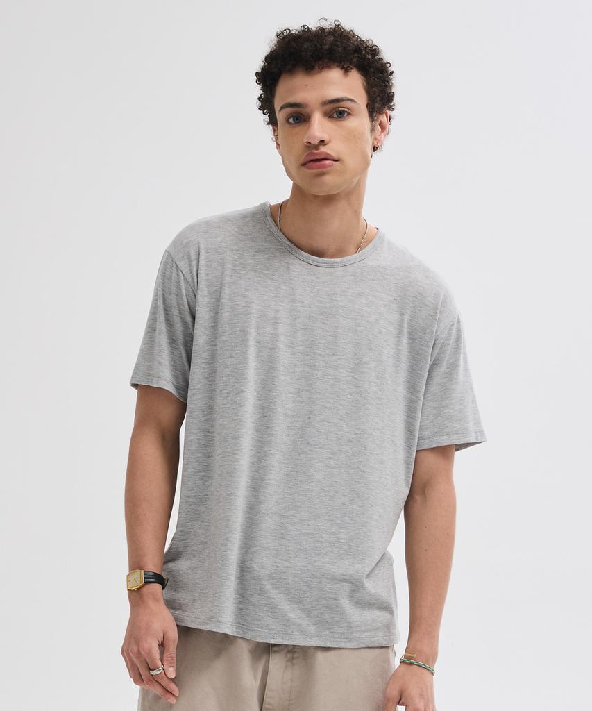 LEIRE Soft U-Neck Inner T-Shirt [Gray]