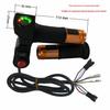 Four-Light Switch & Voltage Display Electric Bicycle Throttle Grip with Three-Speed Control