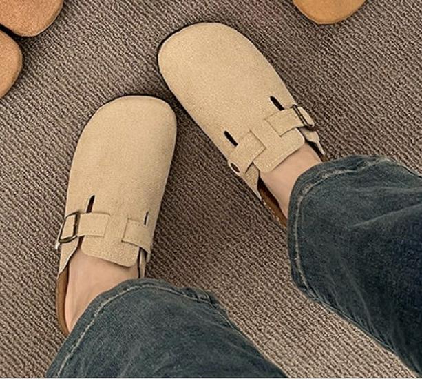 Birkenstock Women's 2025 Casual Non-Slip Slip-On Flat Half-Slippers