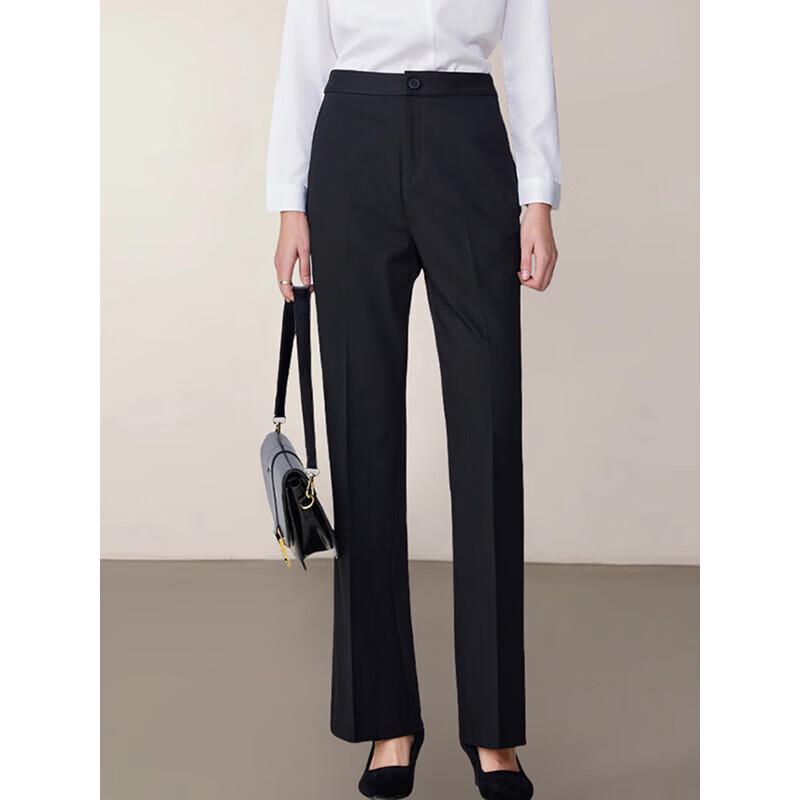 Women's High-Waist Stretch Flared Dress Pants