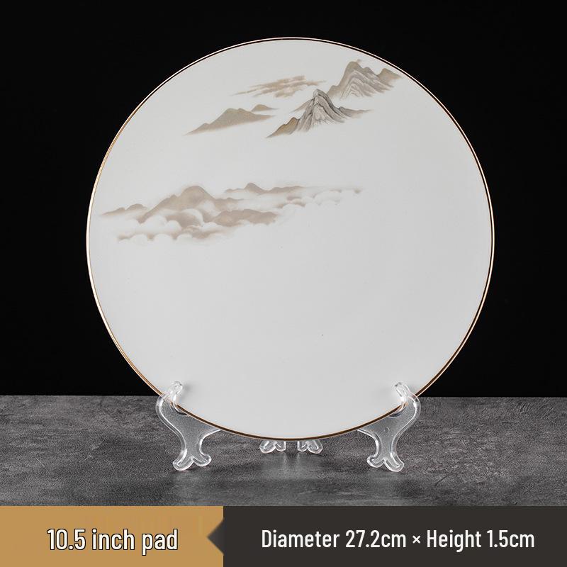 Gold Rimmed Bone China 9-Piece Banquet Tableware Set