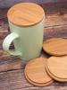 Coperchio Tazza in Bambù Fatto a Mano Ecologico Materiale Legnoso Riutilizzabile Durevole/Leggero Adatto per Tazze/Tazze da Tè