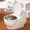 1pcs Creative Wall Mounted Toilet Shape Ashtray With Lid Novelty High-end Ashtray Stainless Steel Ashtray Suitable for Home Livi