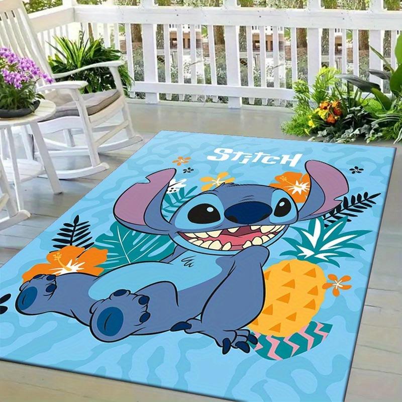 1pc Stitch Pattern Area Rug Soft Flannel Floor Mat for Living Room,Office,Bedroom and Carpet