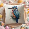Kingfisher Watercolor Painting Pillow Case Pattern Printed Pillowcase For Living Room Sofa Cushion Cover  Bedroom Decor