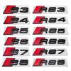 ABS Car Trunk Emblem Sticker for S Sline RS6 RS8 S3 S4 S5 S6 S8 RS3 RS4 RS5 Logo SQ3 SQ7 A3 A5 A8 Rear Tail Badge Accessories