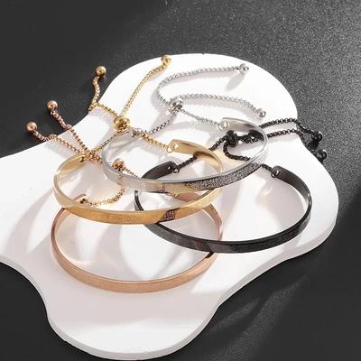 Bracelet en Acier Inoxydable Ayatul Kursi Réglable Bijoux Islamiques Cadeau pour Hommes Femmes Calligraphie Musulmane