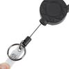 Retractable Keychain Stainless Steel Wire and ABS Magnetic Good Load Bearing 1mm Thick Multitool Buckle Badge Holder